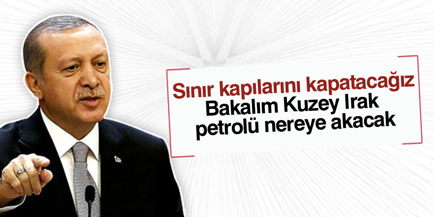Erdoğan: Sınır kapılarını kapatacağız