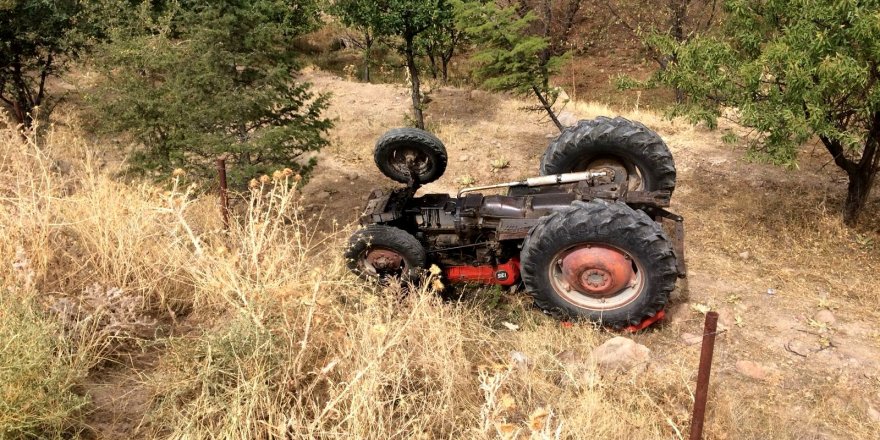 Seydişehir’de traktör devrildi: 1 yaralı
