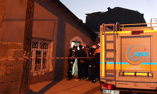 Konya’da evde göçük: 3 yaralı