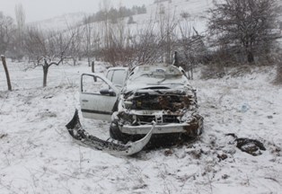 Konya'da trafik kazası: 2 yaralı