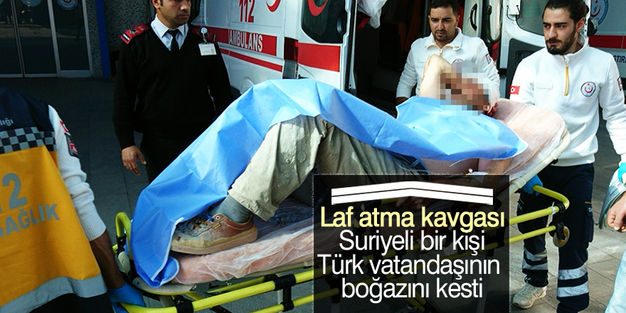 Laf atma kavgası kanlı bitti: 2 yaralı