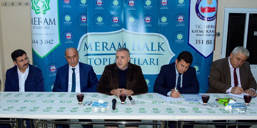 Meram’da halk toplantıları devam ediyor