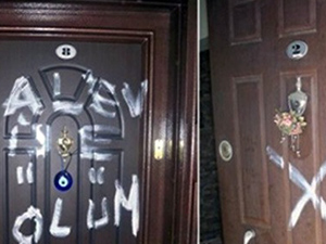 Alevi evlerini bakın kimler işaretlemiş