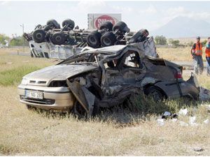 Ereğli'de trafik kazası: 3 ölü