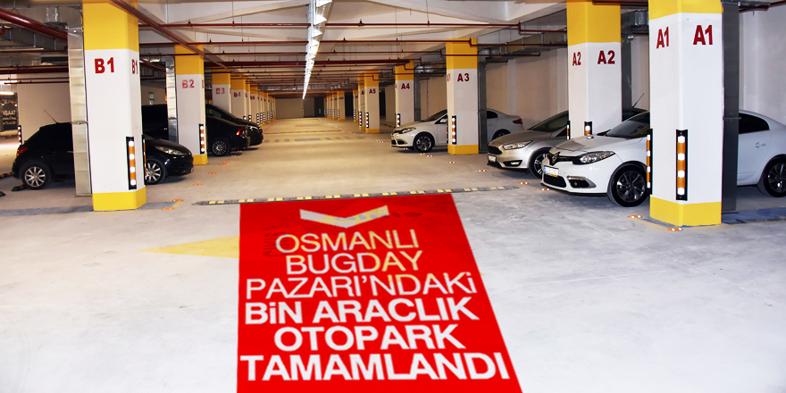 Bin araçlık otopark tamamlandı