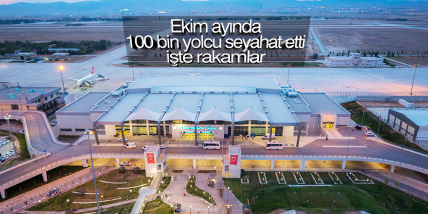 Ekim'de 100 bin 778 yolcuya hizmet verildi