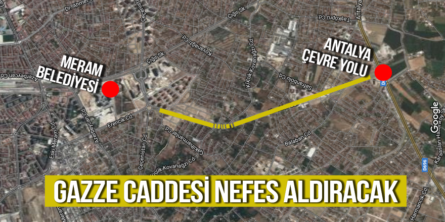 Gazze Caddesi nefes aldıracak