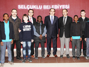 Kültür elçileri Başkan Altay'ı ziyaret etti