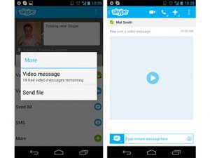 Skype da Görüntülü Mesaj Atacak