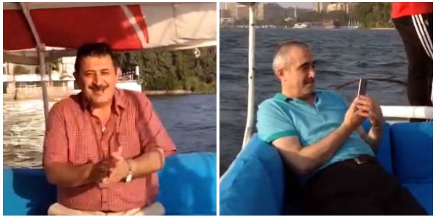 Gri listedeki FETÖ’cüler Mısır’da teknede eğlenirken görüntülendi