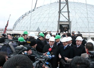 Bakanlar, bilim merkezi inşaatını inceledi
