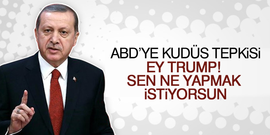 Erdoğan: Ey Trump! Sen ne yapmak istiyorsun…
