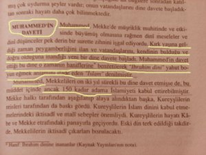 Tarih kitaplarında peygambere hakaret