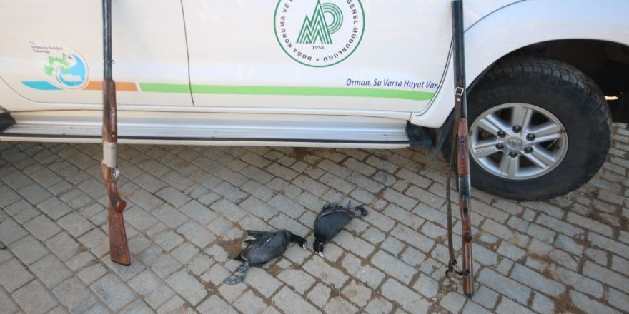 Milli parkta su kuşu ve ördek avına 7 bin 288 lira ceza