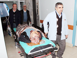 Kamyonet yayaya çarptı