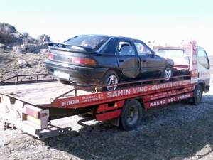 Konya’da otomobil devrildi: 2 yaralı