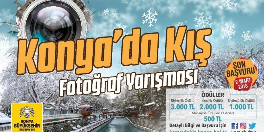 Büyükşehir’den “Konya’da Kış” fotoğraf yarışması