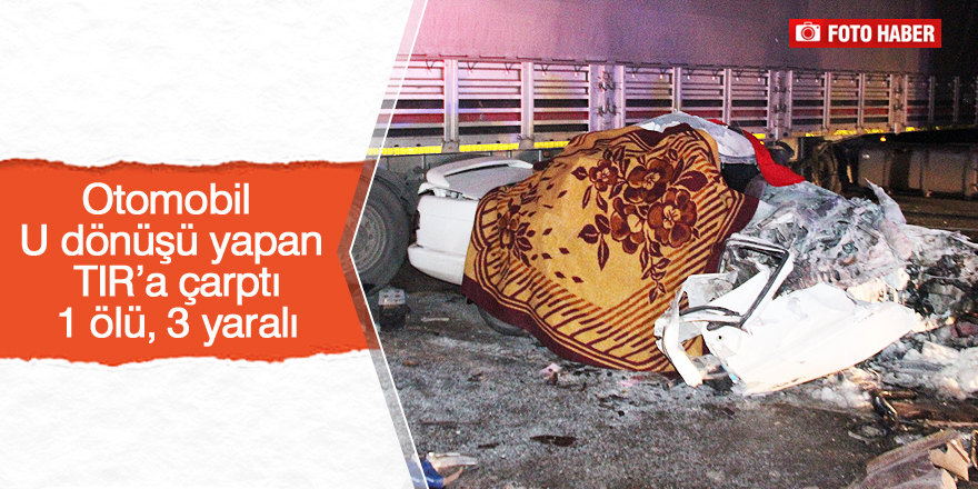 Konya'da feci kaza: 1 ölü 3 yaralı