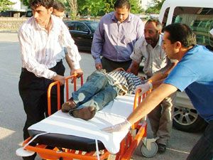 Traktörün üstünden düşen çocuk yaralandı