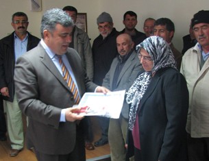 Ereğli'de üreticilere katılım belgesi