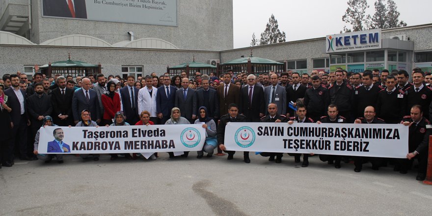 Konya’da taşeron işçilerin kadro sevinci