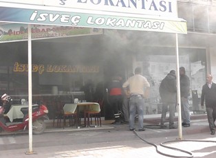 Lokantada yangın