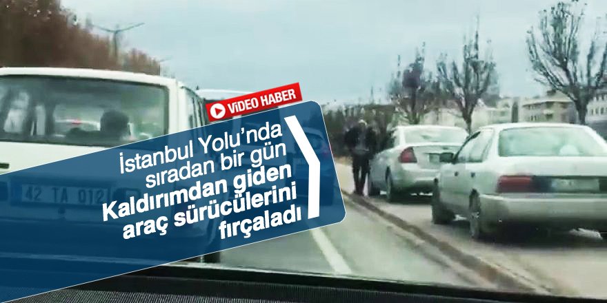 Kaldırımdan giden araçlara sert tepki!