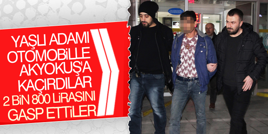 Kız arkadaşıyla birlikte yaşlı adamın emekli maaşını gasp etti