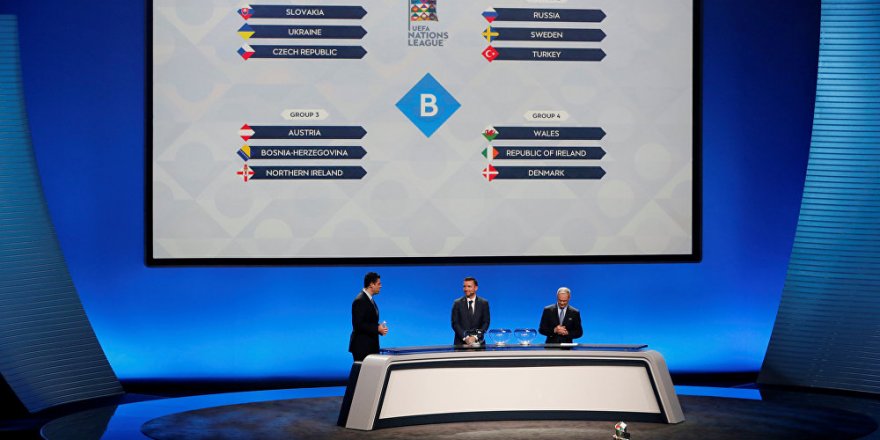 UEFA Uluslar Ligi'nde Türkiye'nin rakipleri Rusya ve İsveç