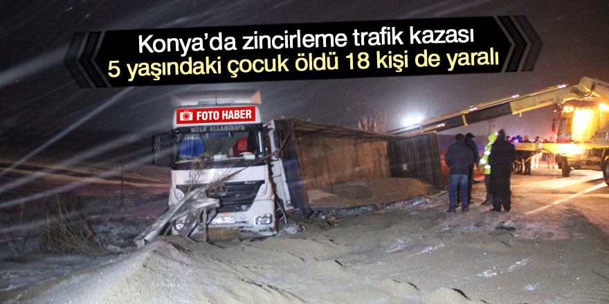 ILGIN'DA FECİ KAZA: 1 ÖLÜ 18 YARALI