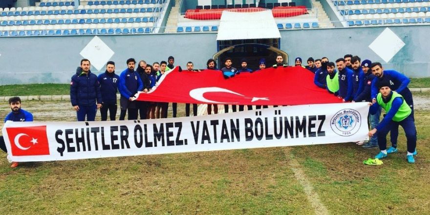 Beyşehir Belediyesporlu futbolculardan Mehmetçiğe destek