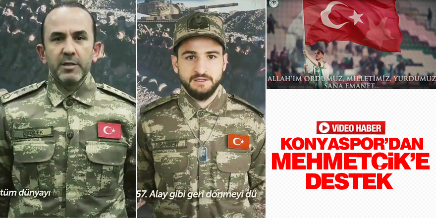 Konyaspor’dan Mehmetçik’e destek