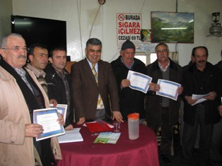 Ereğli'de meyve üreticilerine sertifika