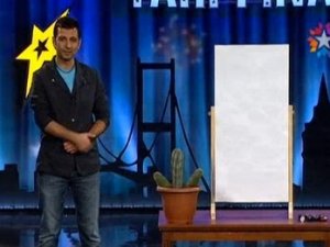 Kaktüsten Sergen çizdi