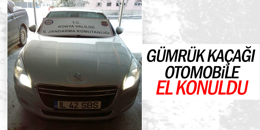 Gümrük kaçağı otomobile el konuldu