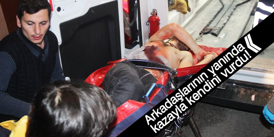 Kazayla arkadaşlarının yanında kendini vurduğu iddiası