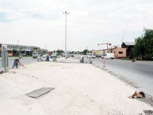 Kavşak trafiğe kapatıldı