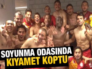 Galatasaray'ın soyunma odasında büyük sevinç