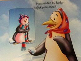 Başörtülü penguen yalan çıktı