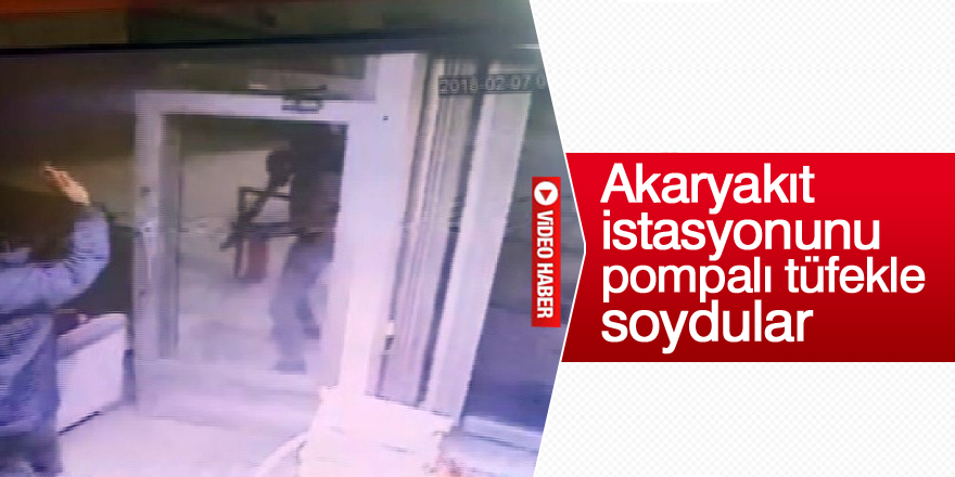 Konya’da akaryakıt istasyonunda pompalı tüfekli gasp