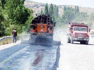 Seydişehir-Antalya yolu asfaltlanıyor