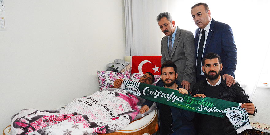 Konyaspor'dan Afrin gazisine ziyaret