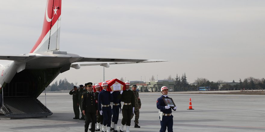 Şehit Ertaş'ın cenazesi Konya'ya getirildi