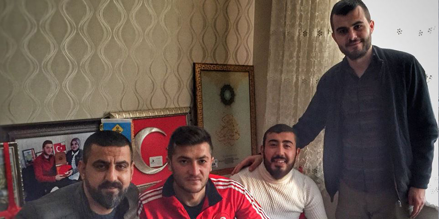 Nalçacılılar Afrin Gazisini evinde ziyaret etti