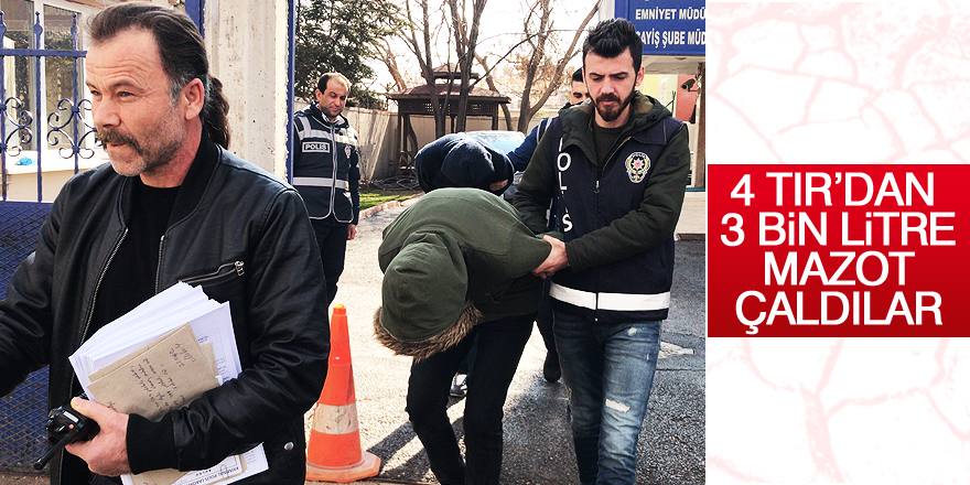 Konya’da mazot hırsızlığı