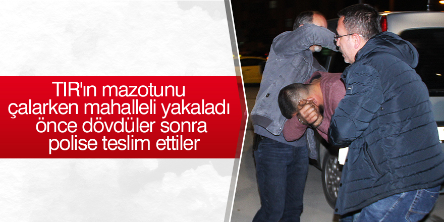 Hırsızlık şüphelisini önce dövdüler, sonra polise teslim ettiler
