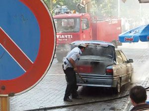 Polis olmasaydı LPG’li araç patlayacaktı