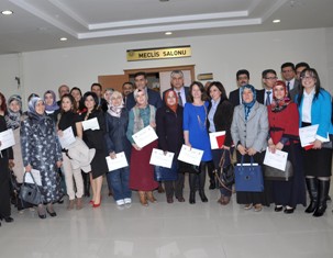Meram'da eğiticilere sertifika