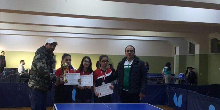 Okullar arası masa tenisi yıldız il birincileri belli oldu
