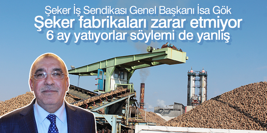 Şeker fabrikaları zarar etmiyor